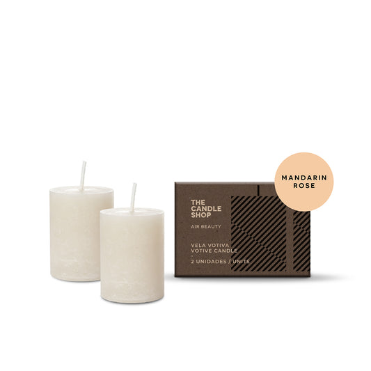 VELA VOTIVA MANDARIN ROSE x2